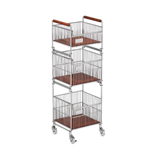 小推车脏衣服收纳筐家用带轮分区卫生间可移动洗衣篮浴室用品收纳