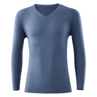 猫人莫代尔男士秋衣秋裤套装男薄款无痕圆领打底保暖内衣2025新款