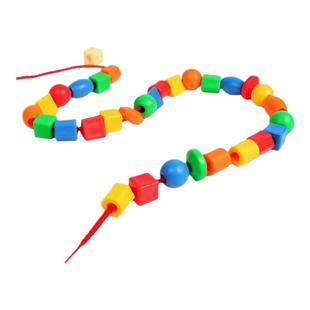 幼儿园宝宝早教益智串珠积木玩具儿童穿线珠子精细动作训练教具