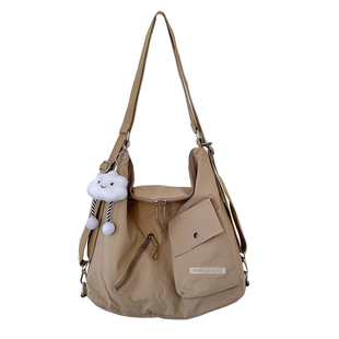 轻便多功能三用包女大容量通勤单肩斜挎包旅行出游双肩大学生背包