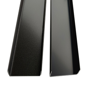 不锈钢定制吊顶几字形填缝压条黑钛金凹槽u型槽背景墙金属装饰条