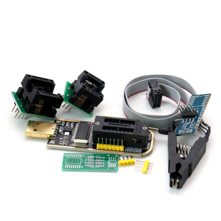 土豪金 CH341编程器 USB 主板路由液晶 BIOS FLASH 24 25 烧录器