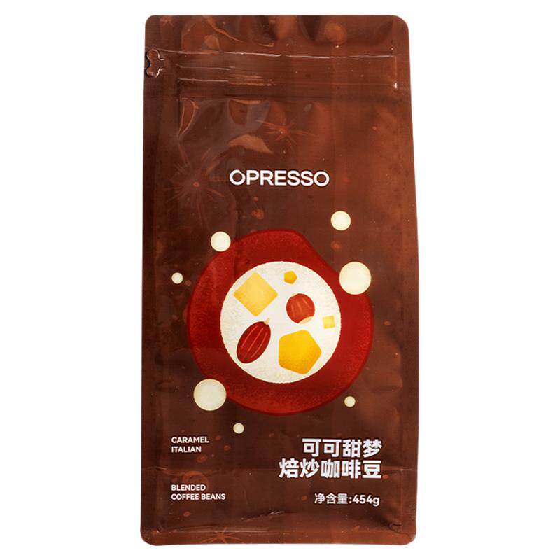 OPRESSO意式拼配咖啡豆手冲美式黑咖可可香浓醇厚深度烘焙咖啡豆