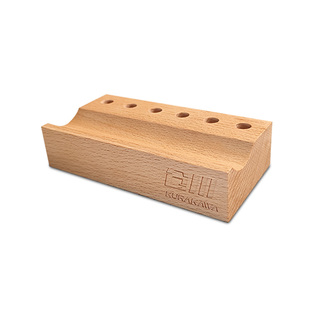 仓川模型刻线刀夹持柄木质底座4孔6孔桌面实木刀柄收纳盒高达工具
