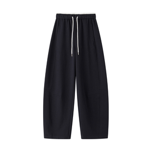 【闲适放空局】弯刀裤丨CHICJOJO休闲裤女26春新款藏青松弛香蕉裤