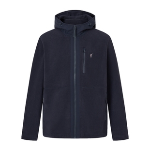 POLOWALK男式外套2025冬季新品男装摇粒绒修身版百搭立领连帽外套