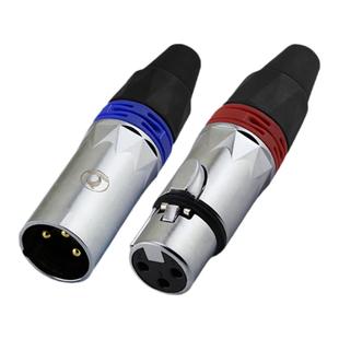 科诺恩XLR三芯卡农头公母插头音频线XLR音响音箱接头卡侬座调音台