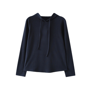 猫人德绒连帽卫衣女针织连帽衫加绒保暖发热打底衫2025冬长袖上衣