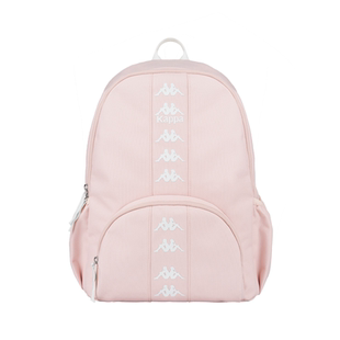 Kappa卡帕 正品新款学生双肩书包百搭串标女生大容量粉色电脑背包