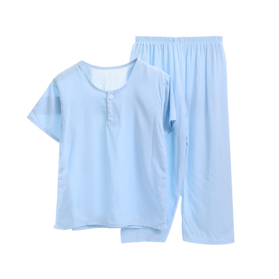 男女童人造棉短袖长裤家居服