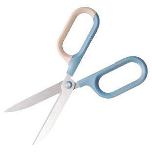 得力省力剪刀大号圆刀头裁剪工具儿童学生小号剪纸家用不锈钢剪子