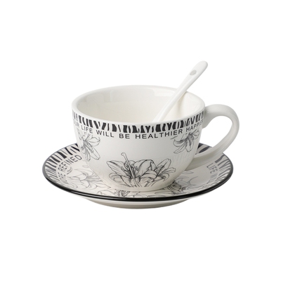 陶瓷咖啡杯碟套装轻奢高级感