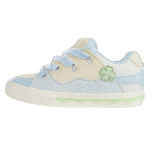 顽刻ollieskate面包鞋四叶草配色春季BAKE休闲低帮男女国潮滑板鞋