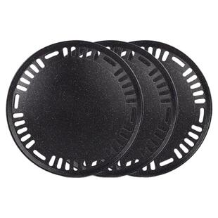 碳火烧烤盘韩式烤肉烤盘加厚295麦饭石不粘盘蜂窝平板带孔330不锈