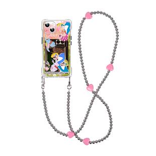 林允同款适用苹果15手机壳挂绳斜挎可背iphone16promax背带斜跨小米14链条手提17手腕13公主韩系mate60pro