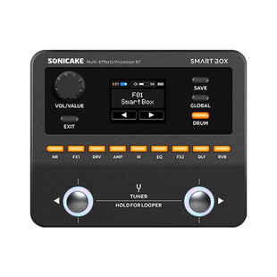 Sonicake Smart box电吉他综合效果器蓝牙贝斯鼓机伴奏声卡内录