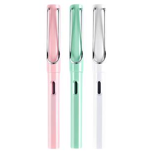 晨光钢笔学生专用小学生三年级儿童练字书法钢笔墨囊可替换可擦纯蓝特细矫正初学者四年级男女生款小仙女正品