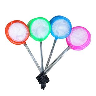 小鱼网捞钓鱼小网摆摊渔池赶海手抄网圆形小鱼网伸缩儿童玩具渔网