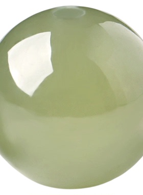 9A天然新疆和田玉散珠晴水单珠深冰晴水手串碧玉珠子羊脂白玉手链