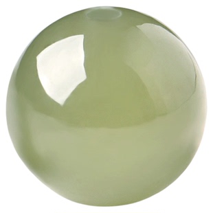 9A天然新疆和田玉散珠晴水单珠深冰晴水手串碧玉珠子羊脂白玉手链