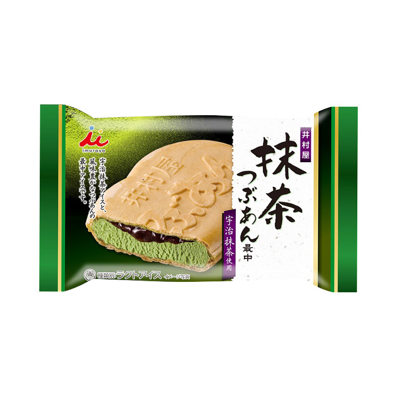 进口井村屋抹茶红豆威化冰淇淋日本网红冰激凌雪糕条冷饮甜品