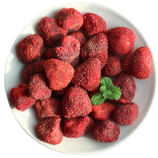 冻干草莓干雪花酥牛轧糖专用草莓脆水果干蛋糕装饰烘焙原材料零食