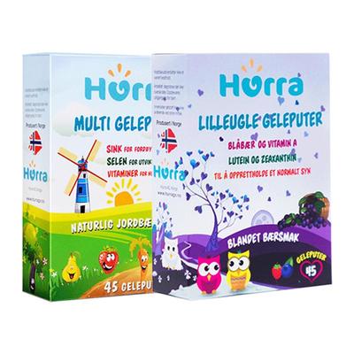 hurra挪威进口儿童锌+叶黄素软糖