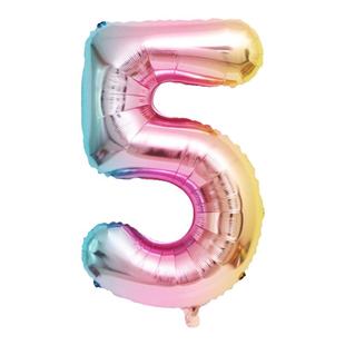 生日数字气球装饰皇冠男孩女孩儿童宝宝周岁拍照道具派对场景布置