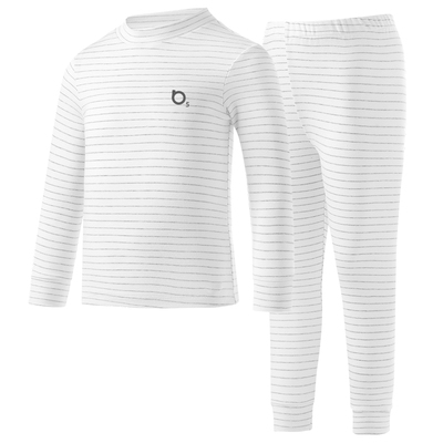 巴图秋冬男女童棉质内衣套装加厚