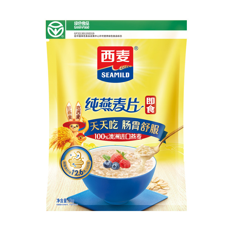 西麦纯燕麦片1000g袋装