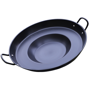 玉叶贵州烙锅家用商用烧烤一体专用罗锅炸洋芋无涂层不粘煎锅油炸