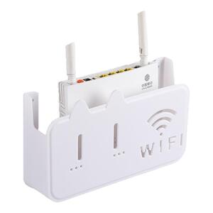 无线wifi电视机顶盒路由器置物架免打孔收纳盒子壁挂式装饰遮挡箱