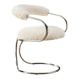 芬纳维亚ART 现代轻奢艺术咖啡椅子 Alma 意式设计师家用布艺餐椅