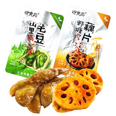 嘴爽品香辣藕片香辣毛豆零食小吃