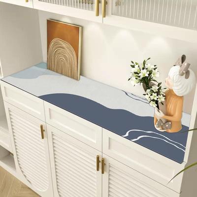 硅胶皮革防滑桌垫餐边柜酒柜台面保护垫玄关桌面保护垫可裁剪免洗