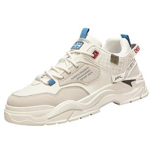 帆布男鞋2026春季软底不累脚运动休闲厚底学生军训登山增高老爹鞋