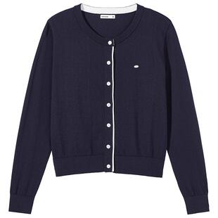 热风2026年春季新款女士基础针织开衫休闲百搭通勤长袖上衣外套