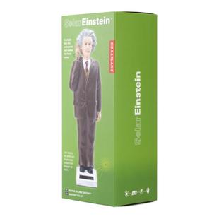 美国Kikkerland 爱因斯坦的灵感时刻 太阳能玩偶书房摆件创意礼物