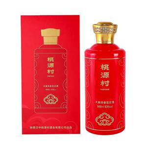 桃源村吉祥清香型纯粮食53度白酒