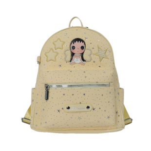【品牌直营】日本プリンセィ可爱卡通双肩背包女星星图案学生书包