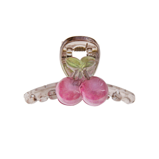 韩版儿童发夹可爱冰透樱桃抓夹小女孩水蜜桃鲨鱼夹碎发卡宝宝发卡