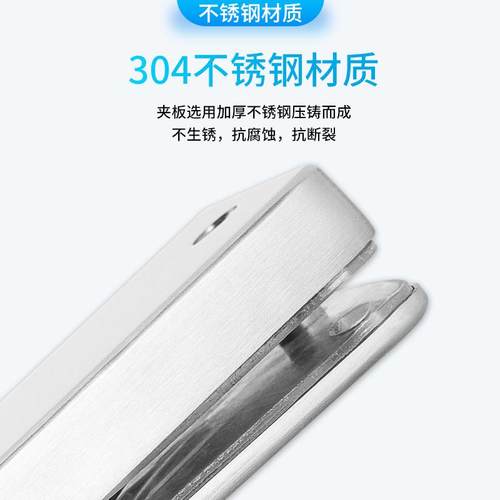 玻璃门锁办公室推拉门双开门开孔锁无框玻璃门锁框单门锁304材质