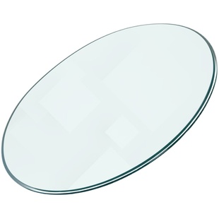 餐桌钢化玻璃台面定做大圆桌家用圆形实木饭桌酒店茶几园玻璃转盘