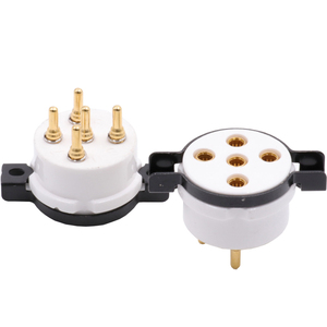 EIZZ特富龙5五脚铍铜 B5电子管管座特氟龙PX4 PX5 1064 U19 U18用