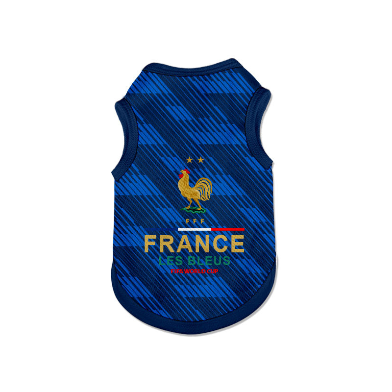 2026世界杯法国队足球迷宠物背心