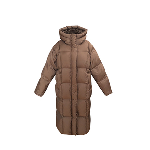 Middletone | 雪山羽绒 三防白鸭绒保命羽绒服女中长款连帽外套冬