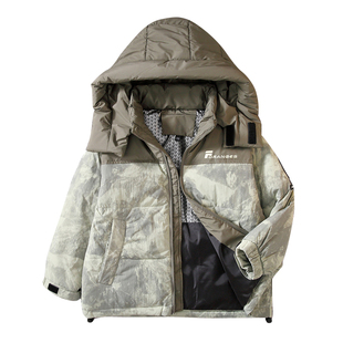 儿童羽绒服男童2025新款13男孩冬童装韩版洋气15岁中大童男装加厚