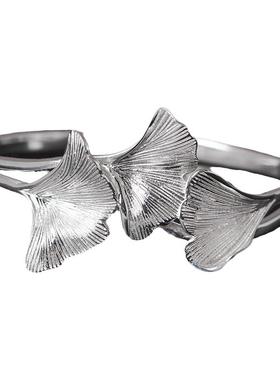 拉丝925纯银设计师风礼物手镯