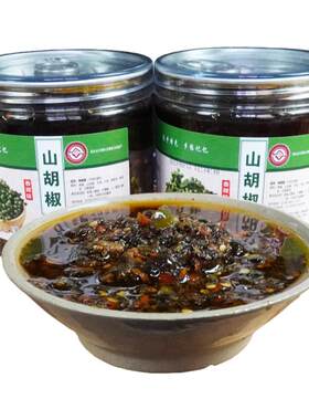 重庆开州香辣山胡椒酱350g瓶装