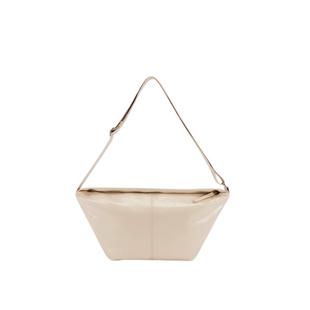 素然extra one 25春季女士经典休闲裂纹牛皮牛角包